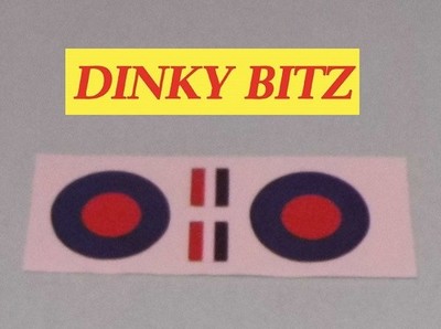 Dinky Spitfire No.719 Original Style Papier Aufkleber Set