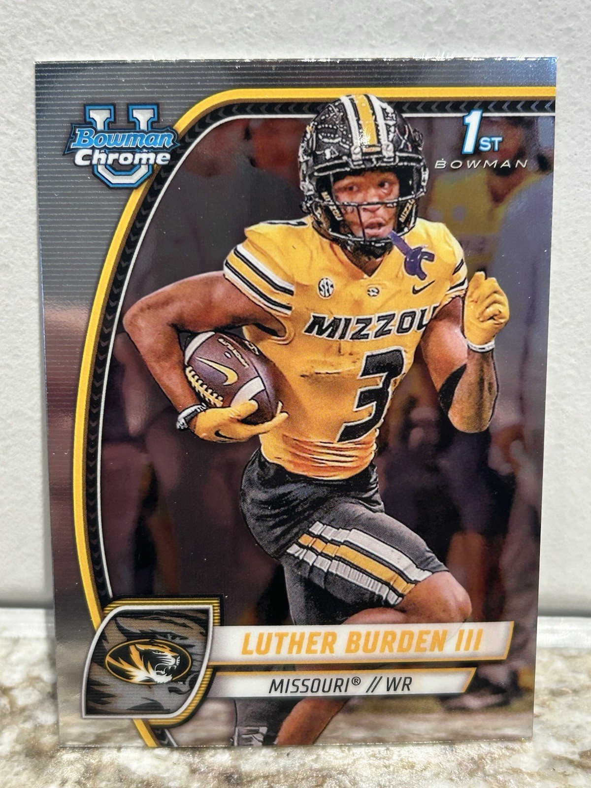 2024 Bowman Chrome U 1st Luther Burden III No. 123 Chicago Bears