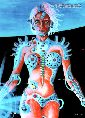POSTKARTE UV-Schwarzlicht fluoreszierend im Dunkeln leuchtend psychedelisch Psy Goa Kunstkarte