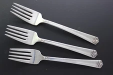 International Holmes & Edwards Silverplate - BRIGHT FUTURE Salad Fork, Set of 3