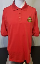 Clique Shirt Mens Large Tony Dorsett Mcguire Memorial Golf Classic Polo Red