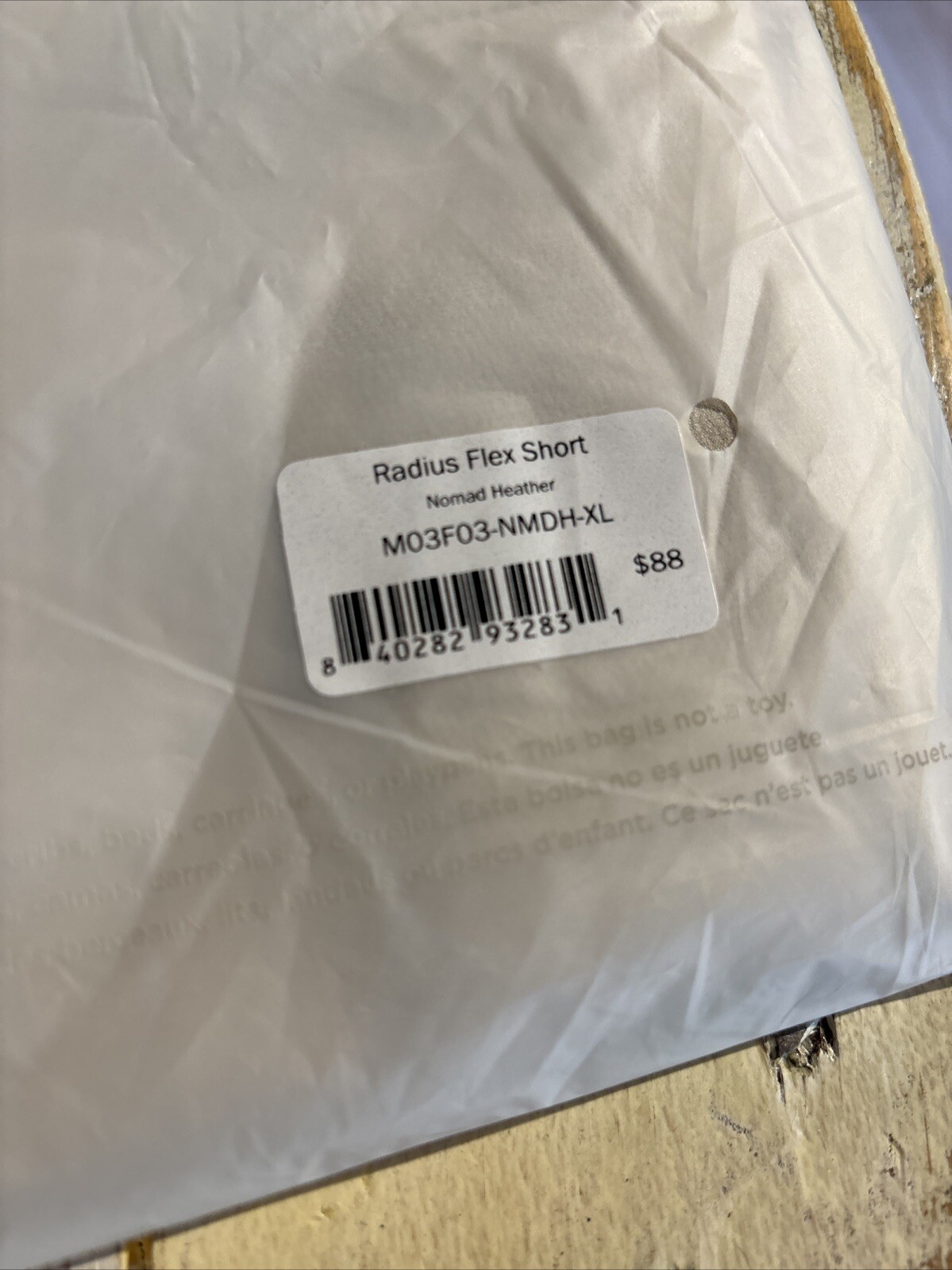 Mack Weldon Men's Radius Flex Short Size XL 4 Pairs Grey, Khaki, Navy, Black