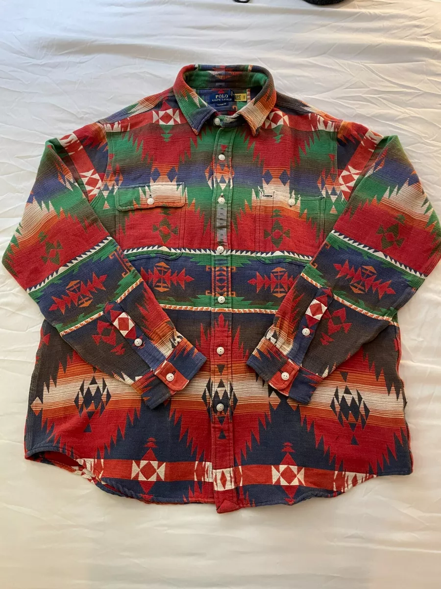 Ralph lauren aztec shirt sales