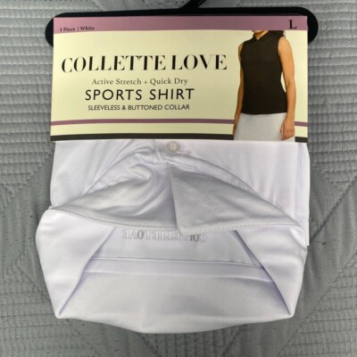 Collette Love Active Stretch Quick Dry Sports Shirt Sleeveless Size L