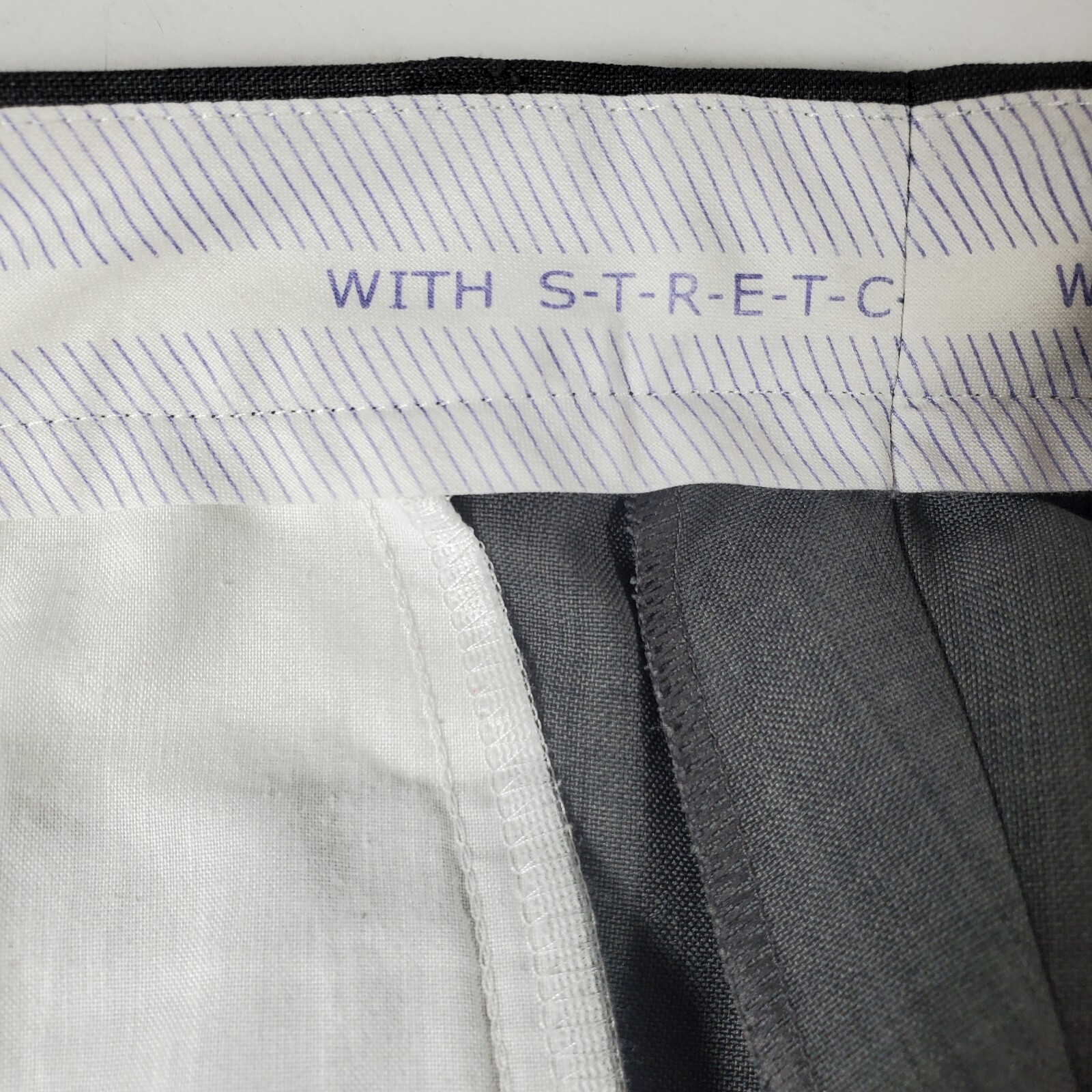 Marks & Spencer Collection Solid Grey Pants Mens … - image 7