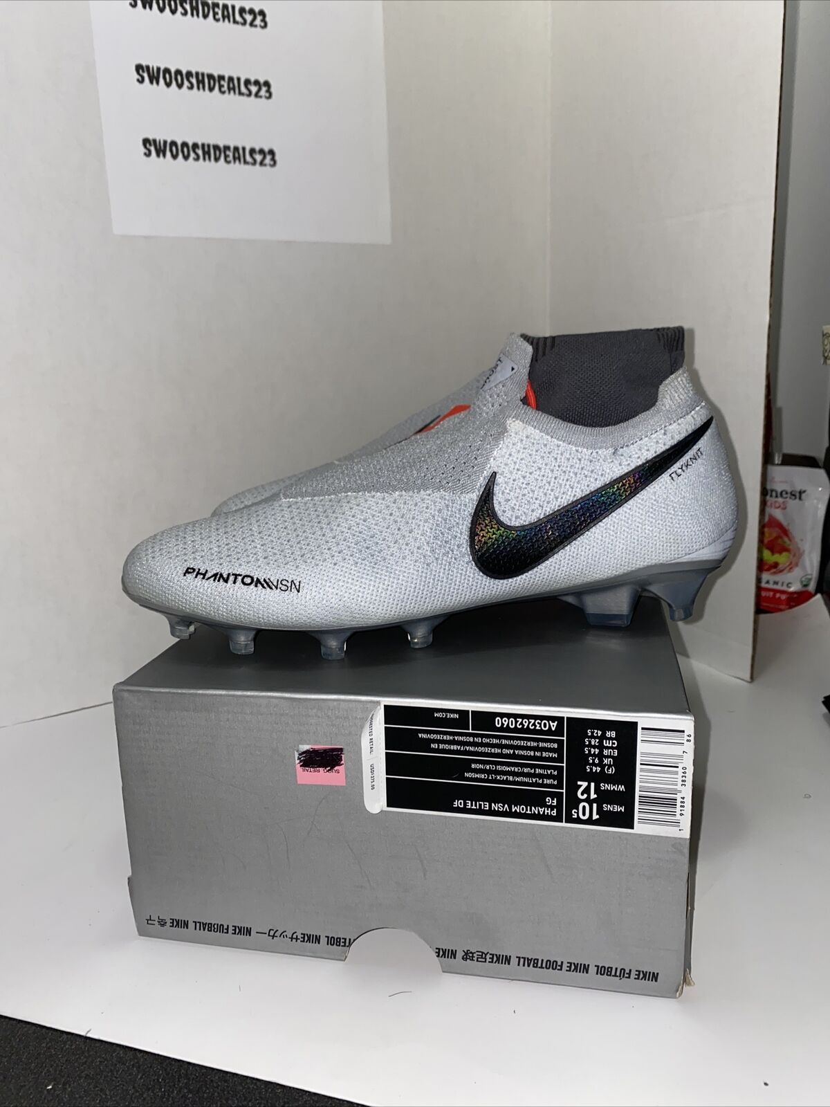 Nike Vision Elite DF FG Pure Platinum Soccer AO3262-060 Size 10.5 | eBay