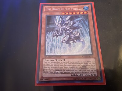 Tidal, Dragon Ruler of Waterfalls Secret Rare Limited Edition CT10-EN001 |  eBay