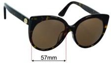 SFx Replacement Sunglass Lenses fits Gucci GG0325SA - 57mm Wide