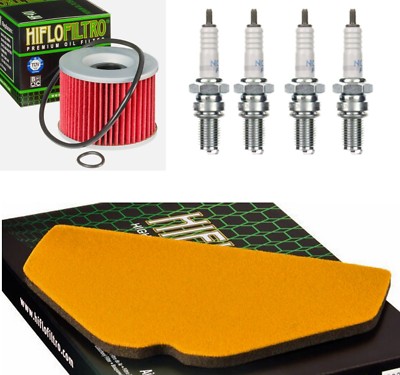 KAWASAKI ZZR 1100 D ZZR 1100 C Luftfilter Ölfilter  Zündkerzen Wartungskit Satz