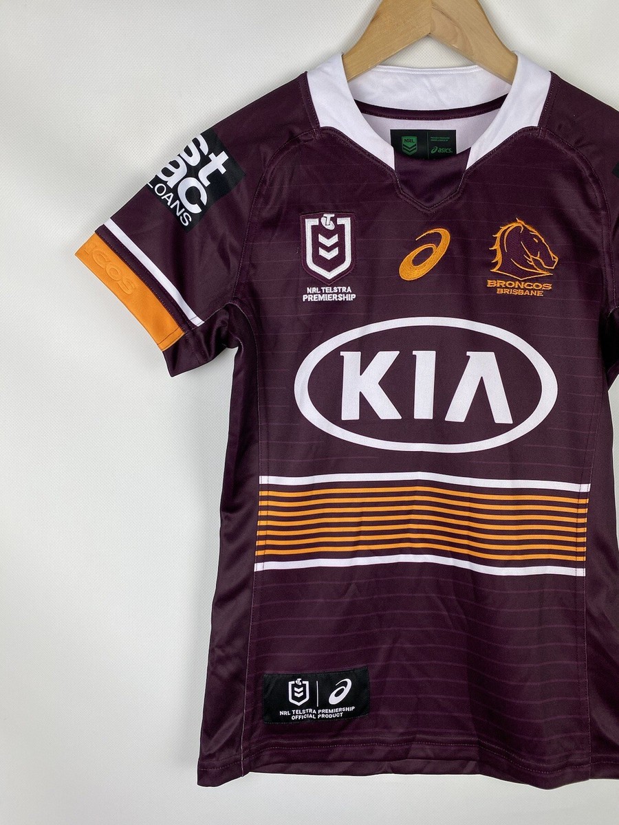 ウェア Brisbane Broncos NRL Asics Jersey M ASICS Brisbane Broncos NRL Home Jersey Rugby Shirt Size S | eBay