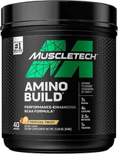 BCAA Amino Acids + Electrolyte Powder,  Amino Build, 7G of Bcaas + Electrolytes,