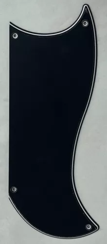 Custom For Gibson SG Custom 3 Pickup Style Guitar Pickguard 3-Ply Black