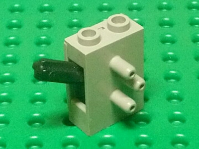 LEGO Technic Pneumatischer Schalter Stein 1x2x2 [4694] Original hellgrau x1