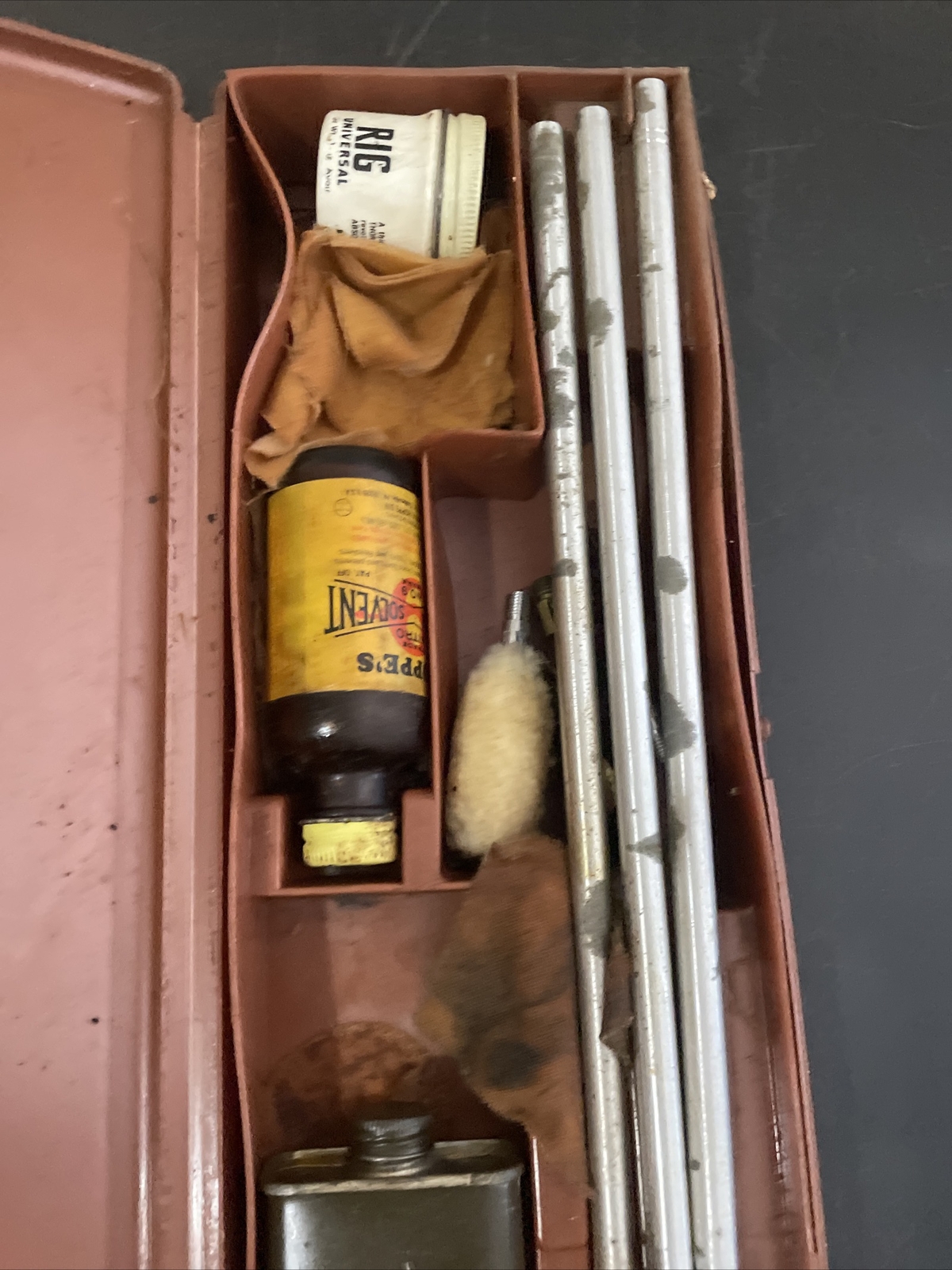 Vintage Hoppe’s Gun Cleaning Kit With Case And Guide 30 Cal And Shotgun