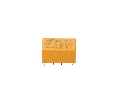 5PCS DC 12V Coil DPDT 8 Pin 2NO 2NC Mini Power Relays PCB Type HK19F