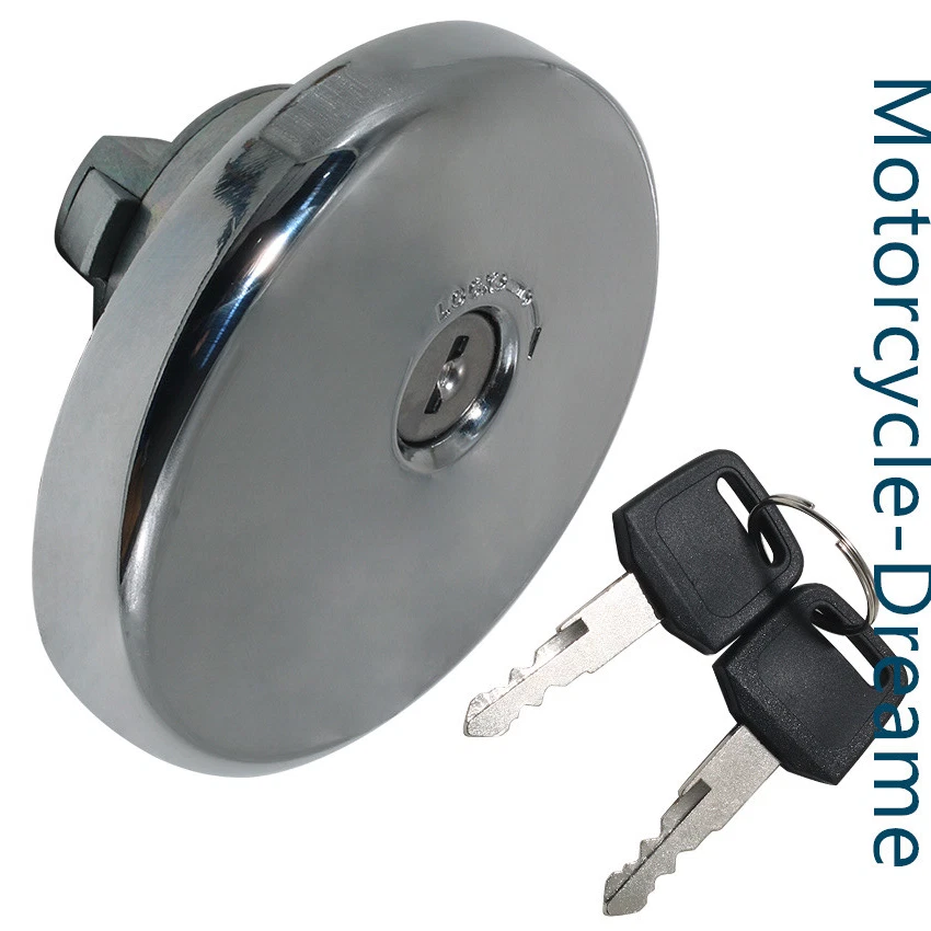 For Kawasaki Fuel Gas Tank Cap Cover Keys VN800 Vulcan 800 Classic Drifter 01-06 Foto 3 de 4