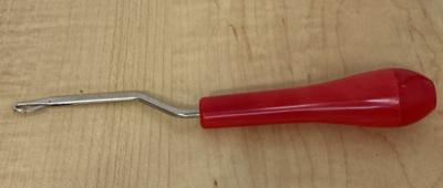 #ad Vintage Boye Latch Hook Tool Crochet Rug Making Craft Needle Red Handle $13.99