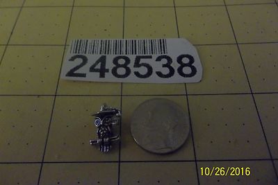 Sterling Silver 3D Owl in Graduation Cap Charm 248538