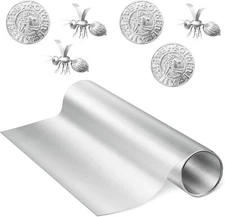 Yaocom Aluminum Metal Crafts DIY Foil Roll 0.05 mm 12 Inch x 40 ft, Silver 