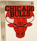 CHICAGO BULLS Red, White, & Black Team Logo Patch 9 1/2" Tall & 8 1/2" Wide  — photo 2