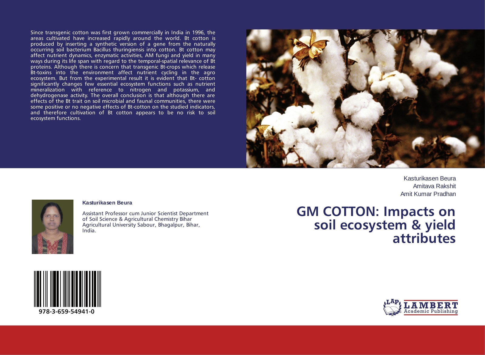 Thumbnail - Gm Cotton: Impacts On Soil Ecosystem & Yield Attributes Beura (u. A.)