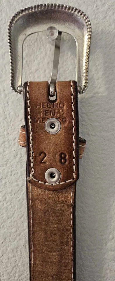 LEATHER BELT for WOMEN, Handmade, Western, Boho , With Sunflowers Size 28 - Image 4 of 4