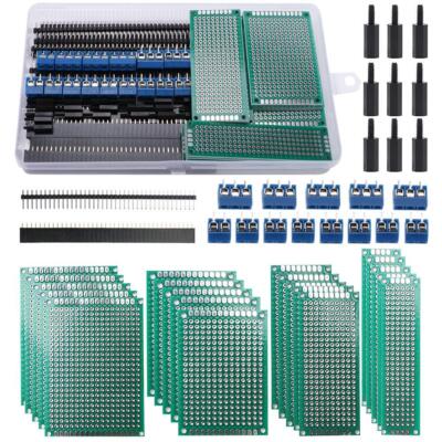 75 STCK. PCB Board Kits, inkl. 20 STCK. doppelseitige Leiterplatte Prototyp Schaltung