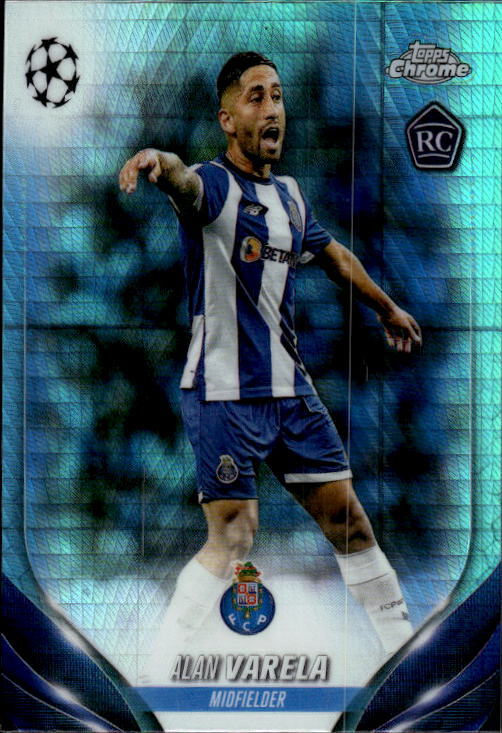 2023-24 Topps Chrome UEFA Club Competitions Alan Varela #55 Aqua Prism Refractor