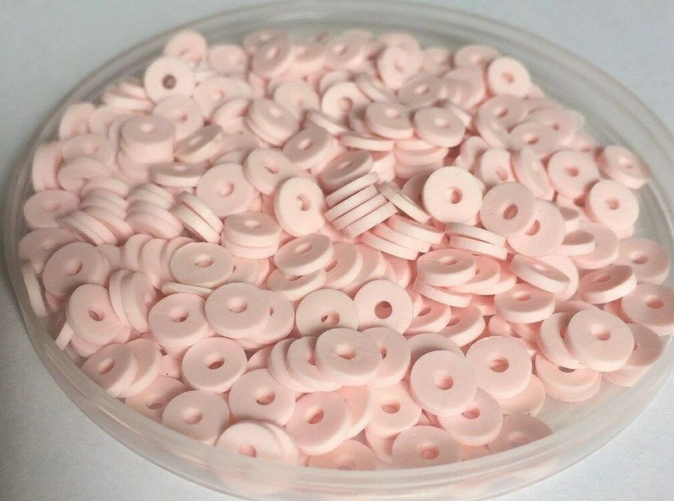 Polymer Clay Heishi Flat Round Disc Beads - Size 4 / 5 / 6 / 8mm. - Image 4 of 4