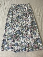 Vintage PASTILLE Floral Wrap Skirt Size 10, Made In USA