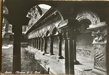 Cartolina Aosta chiostro di sant’Orso non viaggiata