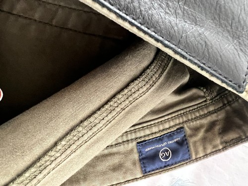 Jeans Adriano Goldschmied AG NUOVI CON ETICHETTE The Graduate gamba sartoriale raso scamosciato 31x34 - Foto 16 di 17
