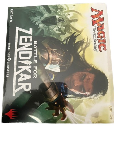 MAGIC THE GATHERING - SEALED FAT PACK - BATTLE FOR ZENDIKAR - 9 BOOSTER PACKS - Picture 10 of 10
