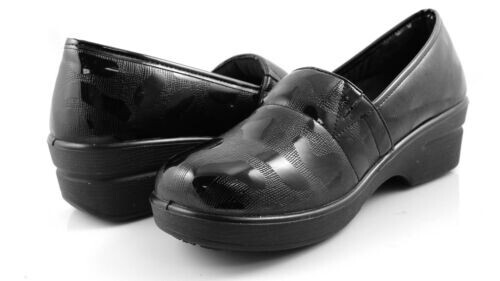 Laforst Women Printed Jamie Slip Resistant Slip On Clog Black 11 - Picture 1 of 8