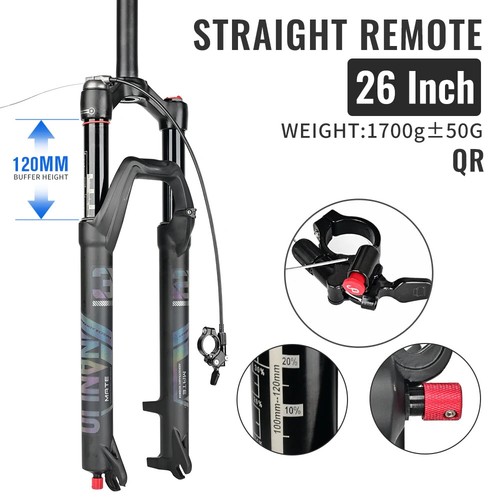 Bicycle Suspension Air Fork Rebound Adjustment Straight/Tapered RL/LO Bike Fork - Picture 42 of 46