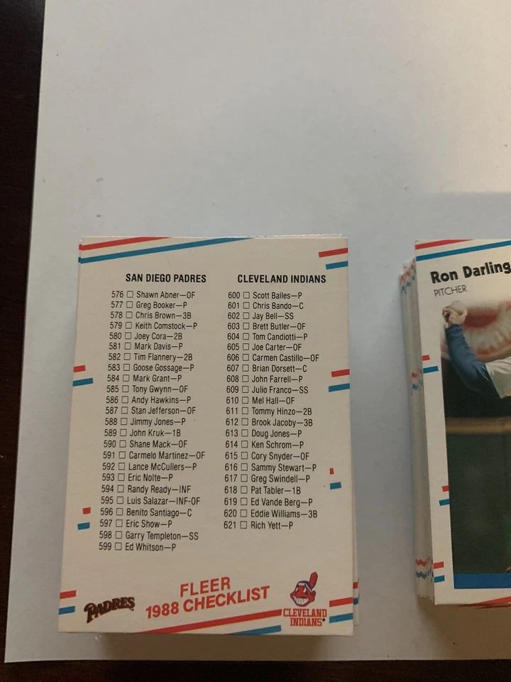 1988 Fleer Baseball Pick your Card RC/VETS/Stars  - Image 4 of 4