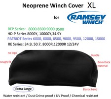 Neoprene Cover For Ramsey Winch Patriot Rep 6000 8000 9000 15000lb Xl 04