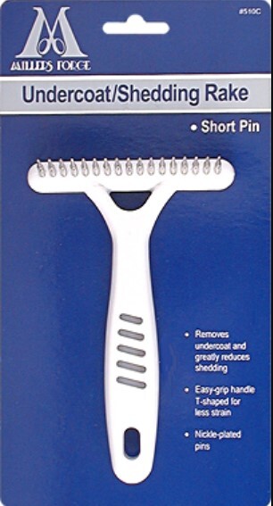 Rastrello per sottopelo spargimento Millers Forge perno corto a fila singola 510C