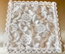 7 Jessica McClintock Vintage White Lace Bridal Gift Wedding Handkerchiefs Lot