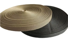 YKK Polypropylene Webbing Lightweight 3/4 Inch or 1 Inch Wide by 10, 25, 50 Yds