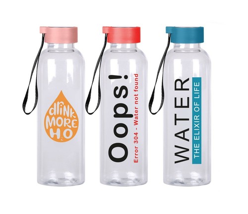 Motivational Water Bottle 500ml Sports Portable Leakproof Plastic Gym OFFER - Picture 7 of 40