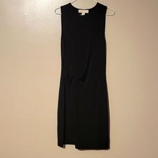 Michael Kors Midi Dress Sleeveless Black Womens Size XS