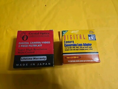 Crystal Optics Cam/Vid 3 Piece Filter + Digital Camera Conversion Lens Adapter!