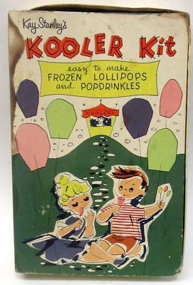 1956 Kay Stanley's KOOLER KIT powder flavor ices popdrinkles complete BOXED k1