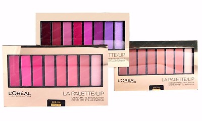 L'oreal La Palette Lip Colour Riche Lipstick Choose Your Set Pink, Plum, Nude