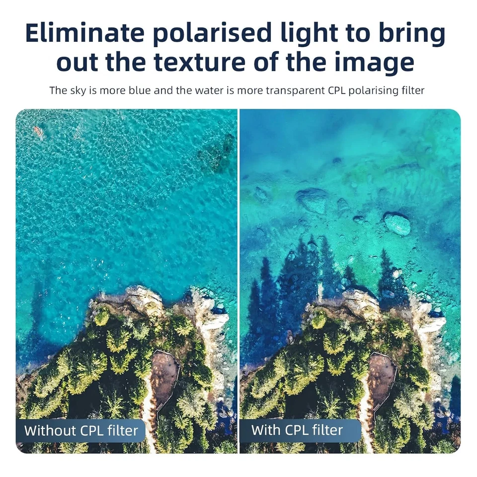 TELESIN CPL ND32 ND16 ND8 Camera Lens Filter Set for DJI OSMO Action 5 Pro 4 3 - Image 2 of 4