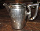 Gorham Vintage Silver Soldered Zepplin Creamer Wheeler Hospital Gilroy Calif CA. — photo 1