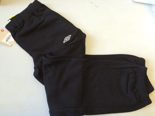 Mens Pants fleece cuffed joggers black 