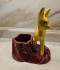 Vintage SHAWNEE Pottery Planter USA Yellow Standing Deer Planter