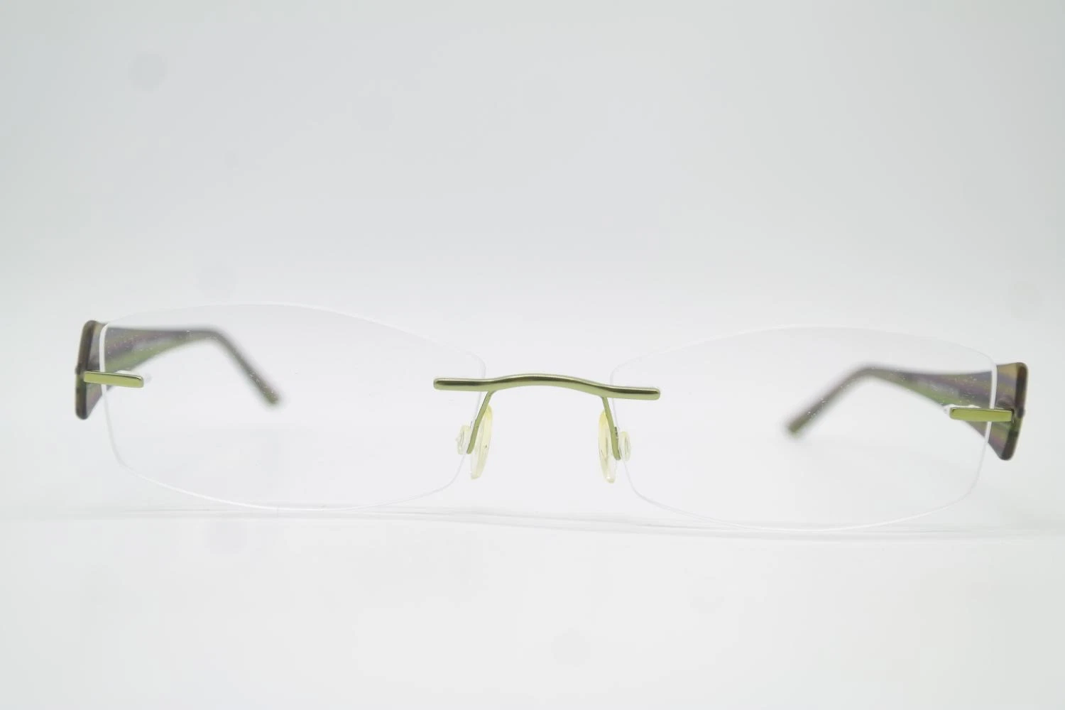 Eyeglasses DiFERRO by BASE EYEWEAR F1360 Titanium Green Multicolor Rimless